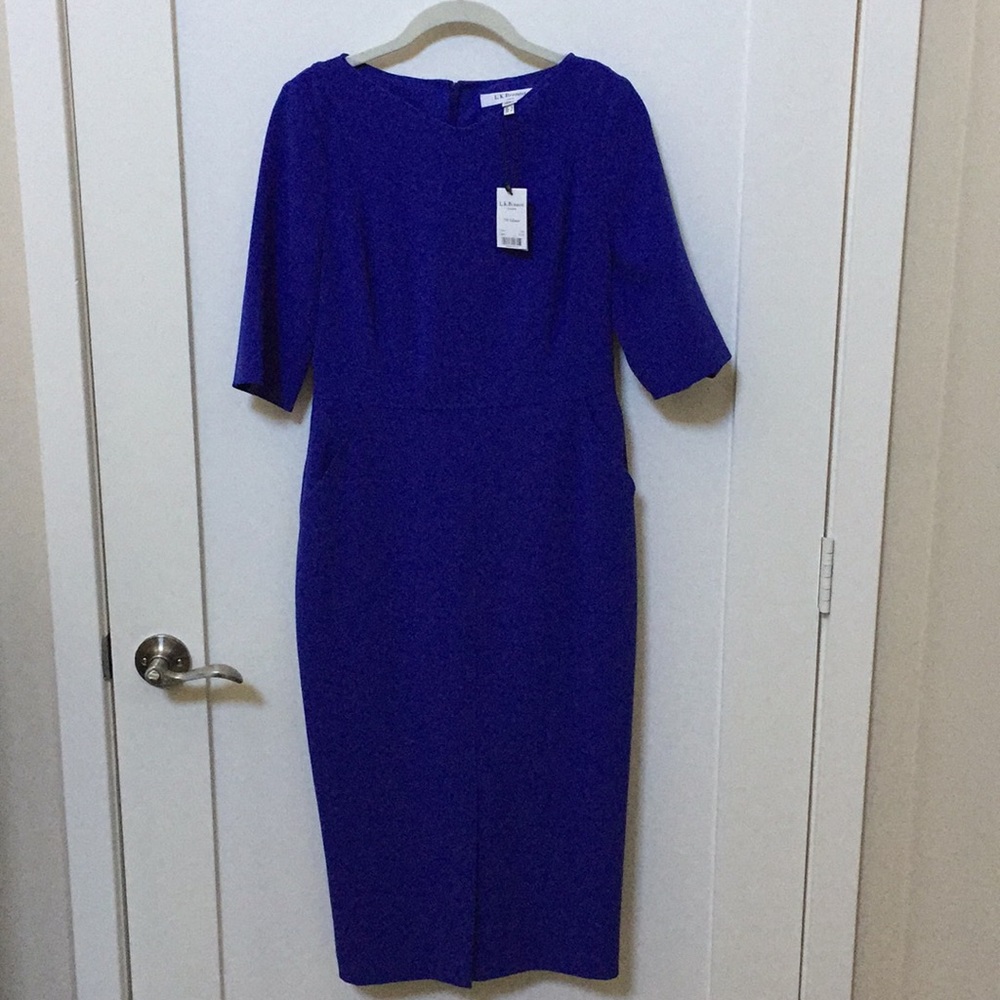 LK Bennett Blue Dress US 6